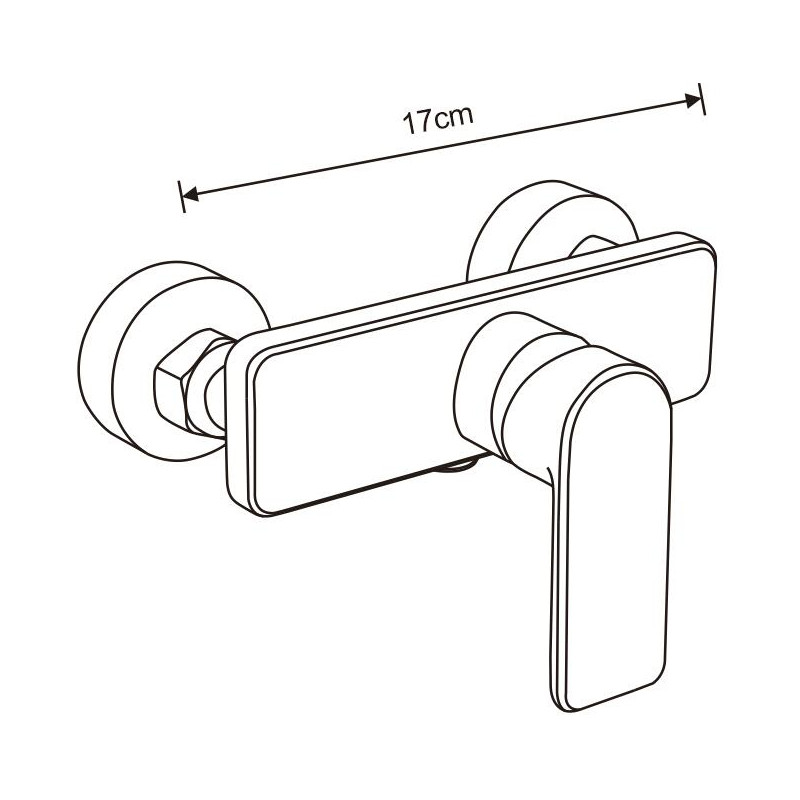 Mexen Cetus shower faucet, chrome - 744340-00
