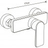 Mexen Cetus shower faucet, chrome - 744340-00