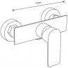 Mexen Alfa shower tap, chrome - 745740-00