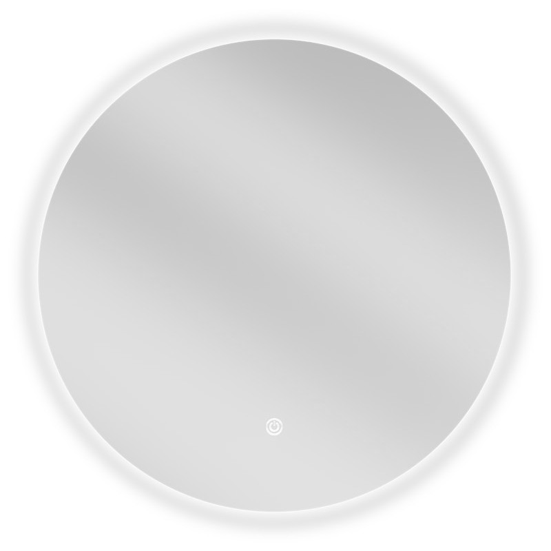 Mexen Erg illuminated bathroom mirror, round 50 cm, LED 6000K, anti-fog - 9823-050-050-611-00