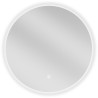 Mexen Erg illuminated bathroom mirror, round 50 cm, LED 6000K, anti-fog - 9823-050-050-611-00