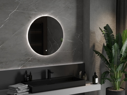 Mexen Erg illuminated bathroom mirror, round 70 cm, LED 6000K, anti-fog - 9823-070-070-611-00