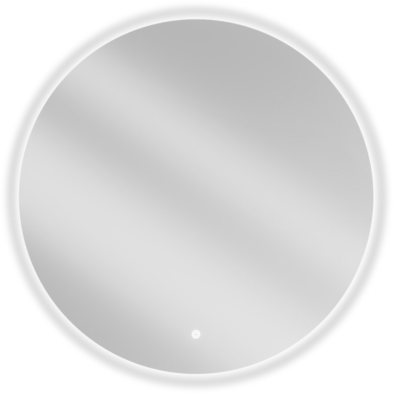 Mexen Erg illuminated bathroom mirror, round 80 cm, LED 6000K, anti-fog - 9823-080-080-611-00