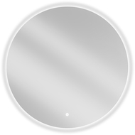 Mexen Erg illuminated bathroom mirror, round 80 cm, LED 6000K, anti-fog - 9823-080-080-611-00