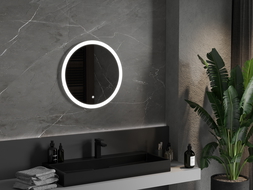 Mexen Oro illuminated bathroom mirror, round 60 cm, LED 6000K, antifog - 9824-060-060-611-00