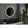 Mexen Oro illuminated bathroom mirror, round 80 cm, LED 6000K, anti-fog - 9824-080-080-611-00