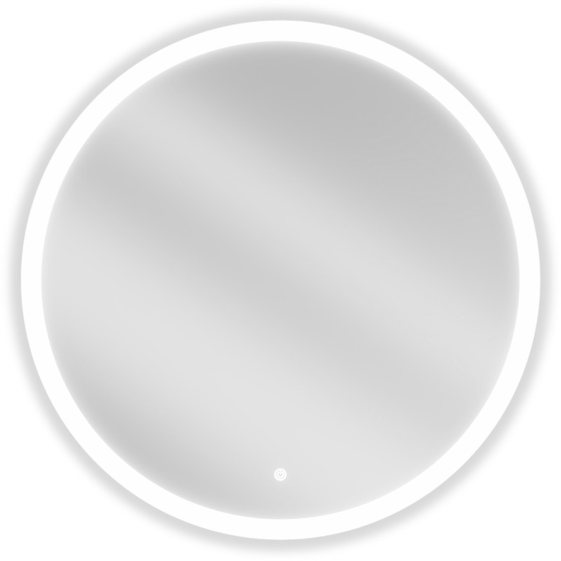 Mexen Oro illuminated round bathroom mirror, 80 cm, LED 6000K, anti-fog - 9824-080-080-611-00
