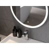 Mexen Oro illuminated bathroom mirror, round 60 cm, LED 6000K, antifog - 9824-060-060-611-00