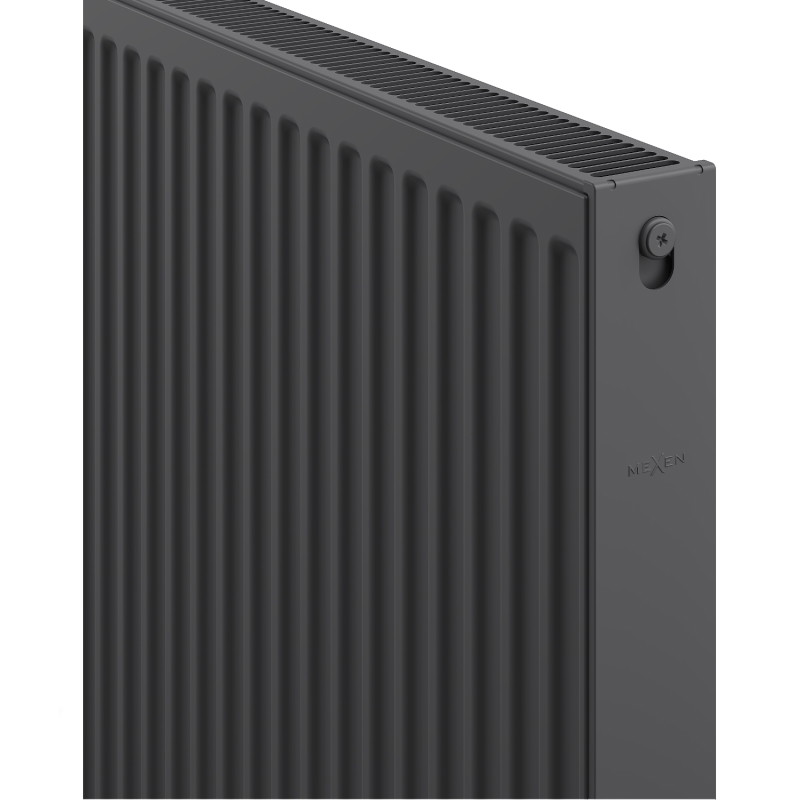Mexen C21 flat radiator 400 x 1600 mm, side connection, 1482 W, anthracite - W421-040-160-66