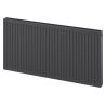 Mexen C21 flat radiator 400 x 1200 mm, side connection, 1112 W, anthracite - W421-040-120-66