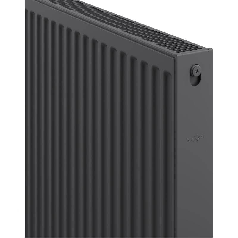 Mexen C21 plate radiator 400 x 1000 mm, side connection, 926 W, anthracite - W421-040-100-66