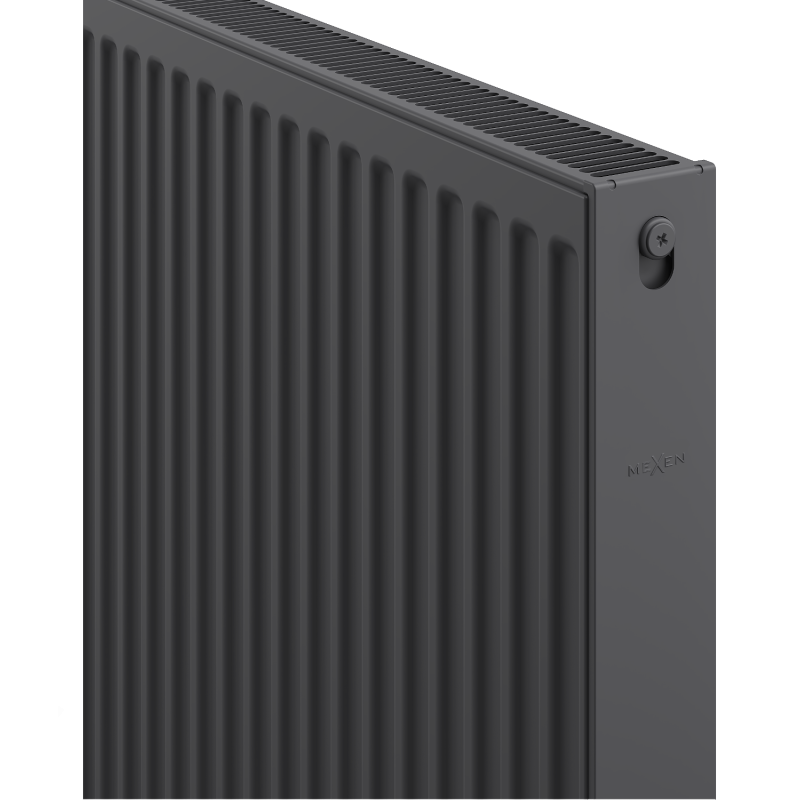 Mexen C21 panel radiator 900 x 400 mm, side connection, 710 W, anthracite - W421-090-040-66