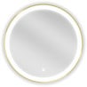 Mexen Esso illuminated bathroom mirror, round 60 cm, LED 6000K, anti-fog, gold frame - 9825-060-060-611-50