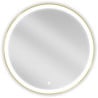 Mexen Esso illuminated bathroom mirror, round 80 cm, LED 6000K, anti-fog, gold frame - 9825-080-080-611-50
