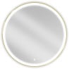 Mexen Esso illuminated bathroom mirror, round 90 cm, LED 6000K, anti-steam, gold frame - 9825-090-090-611-50