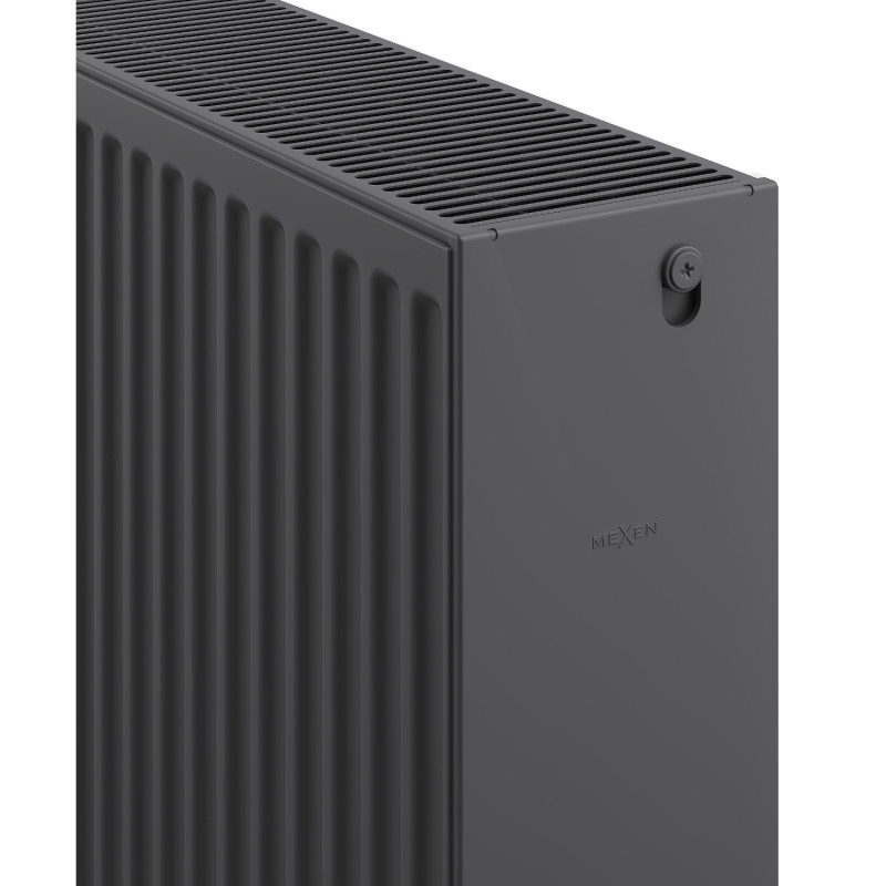 Mexen C33 plate radiator 400 x 1600 mm, side connection, 2702 W, anthracite - W433-040-160-66