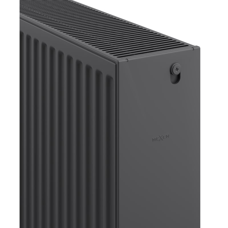 Mexen C33 plate radiator 900 x 900 mm, side connection, 2864 W, anthracite - W433-090-090-66