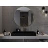 Mexen Loft bathroom mirror round 100 cm, gold frame - 9850-100-100-000-50