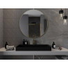 Mexen Loft bathroom round mirror 100 cm, gold frame - 9850-100-100-000-50