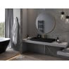 Mexen Loft bathroom mirror round 100 cm, gold frame - 9850-100-100-000-50