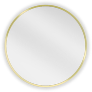 Mexen Loft bathroom mirror round 30 cm, gold frame - 9850-030-030-000-50