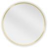 Mexen Loft bathroom mirror round 35 cm, gold frame - 9850-035-035-000-50