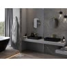Mexen Loft round bathroom mirror 35 cm, brushed gold frame - 9850-035-035-000-50
