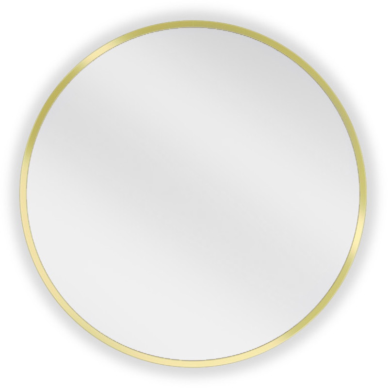 Mexen Loft bathroom mirror round 55 cm, gold frame - 9850-055-055-000-50
