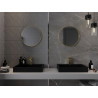 Mexen Loft bathroom mirror round 55 cm, gold frame - 9850-055-055-000-50