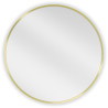 Mexen Loft Round bathroom mirror 60 cm, brushed gold frame - 9850-060-060-000-50