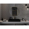 Mexen Loft Round bathroom mirror 80 cm, brushed gold frame - 9850-080-080-000-50
