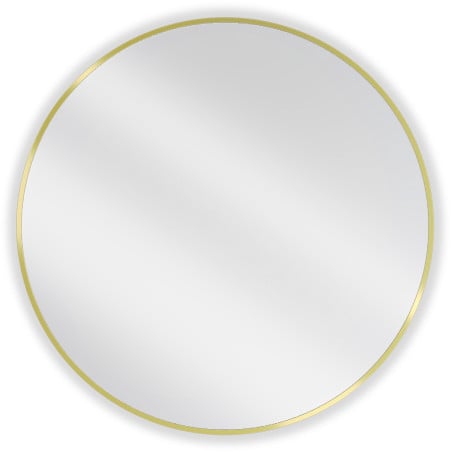 Mexen Loft bathroom mirror round 85 cm, gold frame - 9850-085-085-000-50
