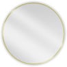 Mexen Loft bathroom mirror round 85 cm, gold frame - 9850-085-085-000-50