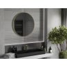 Mexen Loft bathroom mirror round 85 cm, gold frame - 9850-085-085-000-50