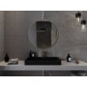 Mexen Loft bathroom mirror round 85 cm, gold frame - 9850-085-085-000-50