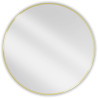 Mexen Loft Round bathroom mirror 90 cm, brushed gold frame - 9850-090-090-000-50