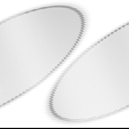 Mexen Loft bathroom mirror round 60 cm, inox frame - 9850-060-060-000-10