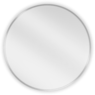 Mexen Loft bathroom mirror round 60 cm, inox frame - 9850-060-060-000-10