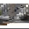 Mexen Loft bathroom mirror round 60 cm, inox frame - 9850-060-060-000-10