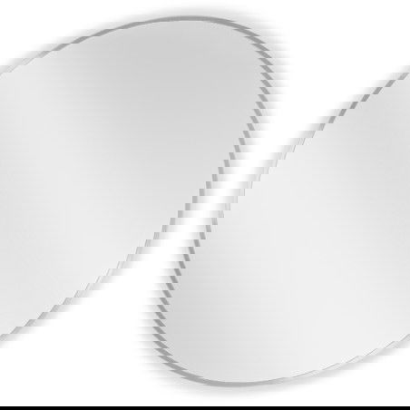 Mexen Loft round bathroom mirror 80 cm, inox frame - 9850-080-080-000-10