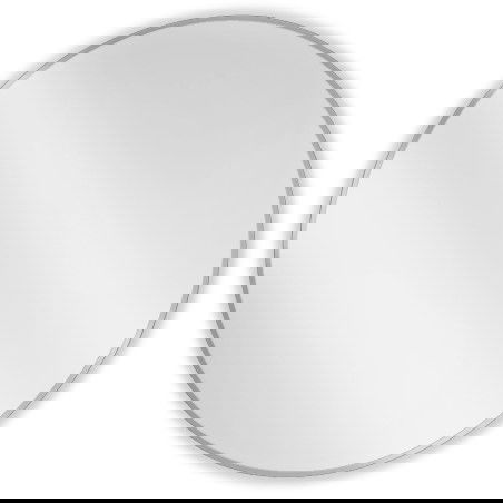 Mexen Loft bathroom mirror round 90 cm, inox frame - 9850-090-090-000-10