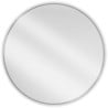 Mexen Loft round bathroom mirror 90 cm, inox frame - 9850-090-090-000-10