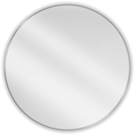 Mexen Loft bathroom mirror round 90 cm, inox frame - 9850-090-090-000-10