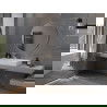 Mexen Loft bathroom mirror round 90 cm, inox frame - 9850-090-090-000-10