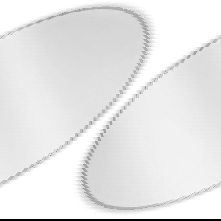 Mexen Loft bathroom mirror round 100 cm, inox frame - 9850-100-100-000-10
