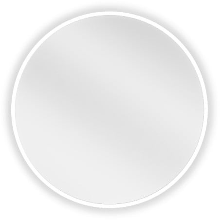 Mexen Loft round bathroom mirror 30 cm, white frame - 9850-030-030-000-20