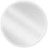 Mexen Loft round bathroom mirror 90 cm, white frame - 9850-090-090-000-20