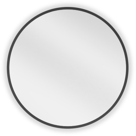 Mexen Loft bathroom mirror round 45 cm, black frame - 9850-045-045-000-70
