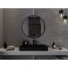 Mexen Loft round bathroom mirror 85 cm, black frame - 9850-085-085-000-70