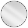 Mexen Loft bathroom mirror round 95 cm, black frame - 9850-095-095-000-70